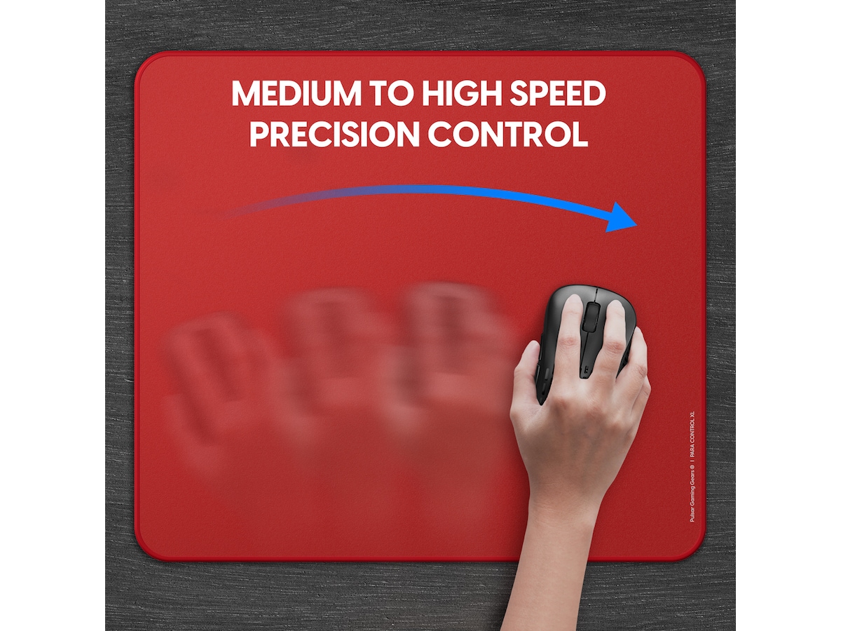 Pulsar Paracontrol XL Musematta (röd) Gamingmusmatta