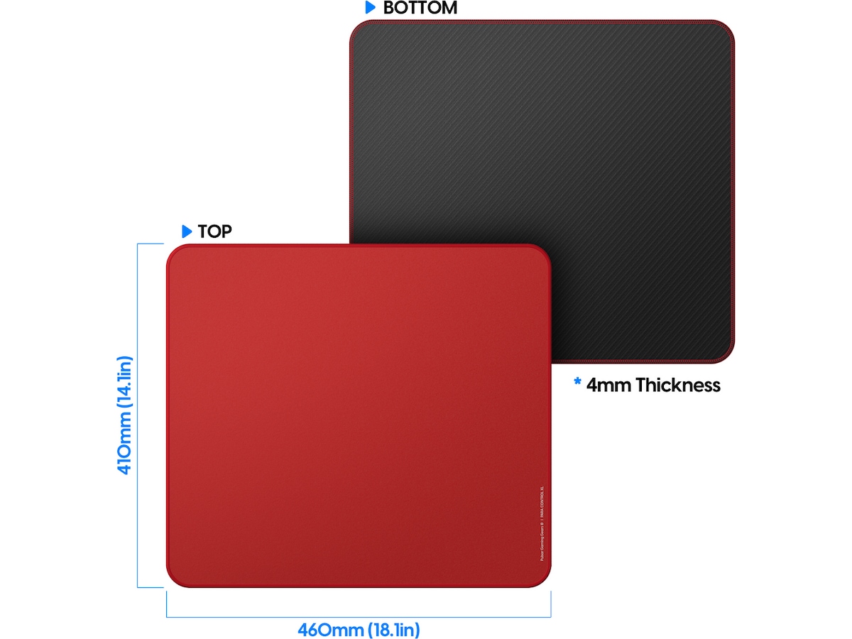 Pulsar Paracontrol XL Musematta (röd) Gamingmusmatta