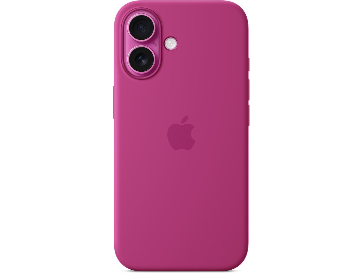 Apple iPhone 16 Silikonskal (lila fuchsia) Skydd