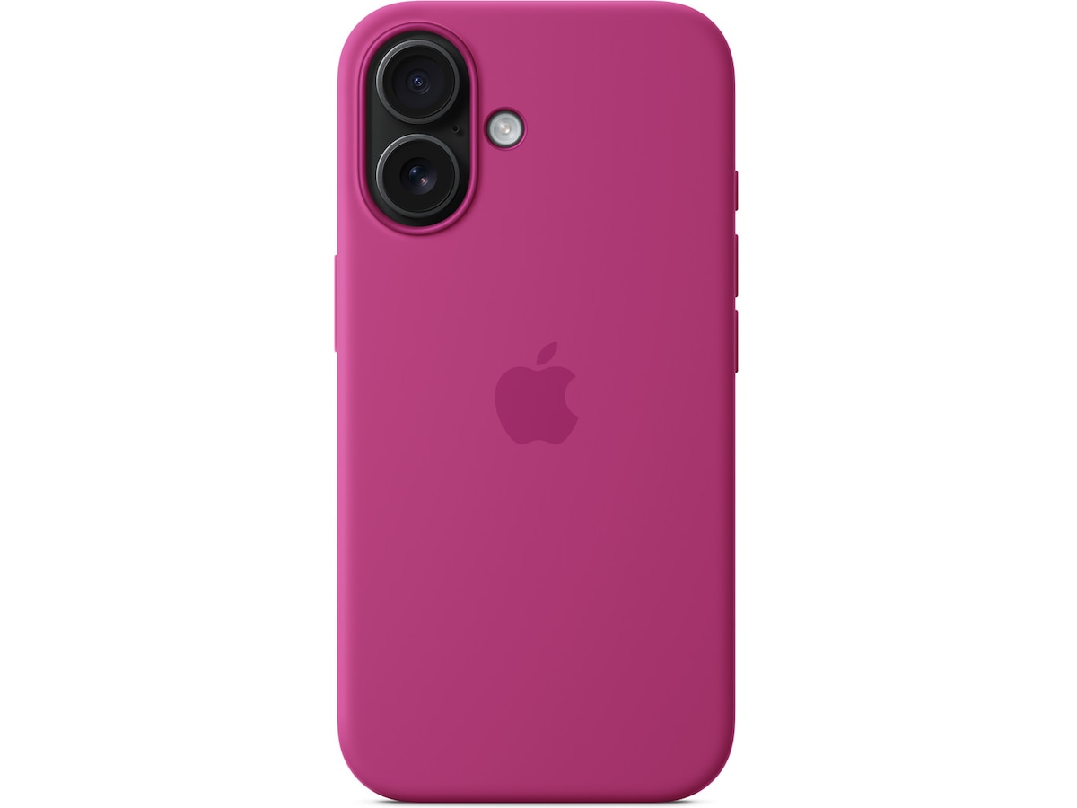Apple iPhone 16 Silikonskal (lila fuchsia) Skydd