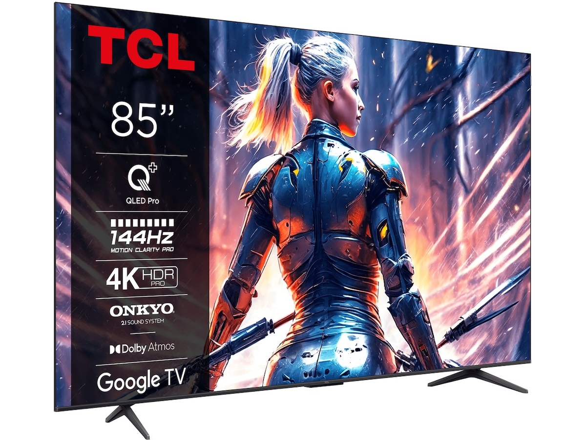 TCL 85" 85T8B QLED Pro 4K Google TV Över 80 tums TV