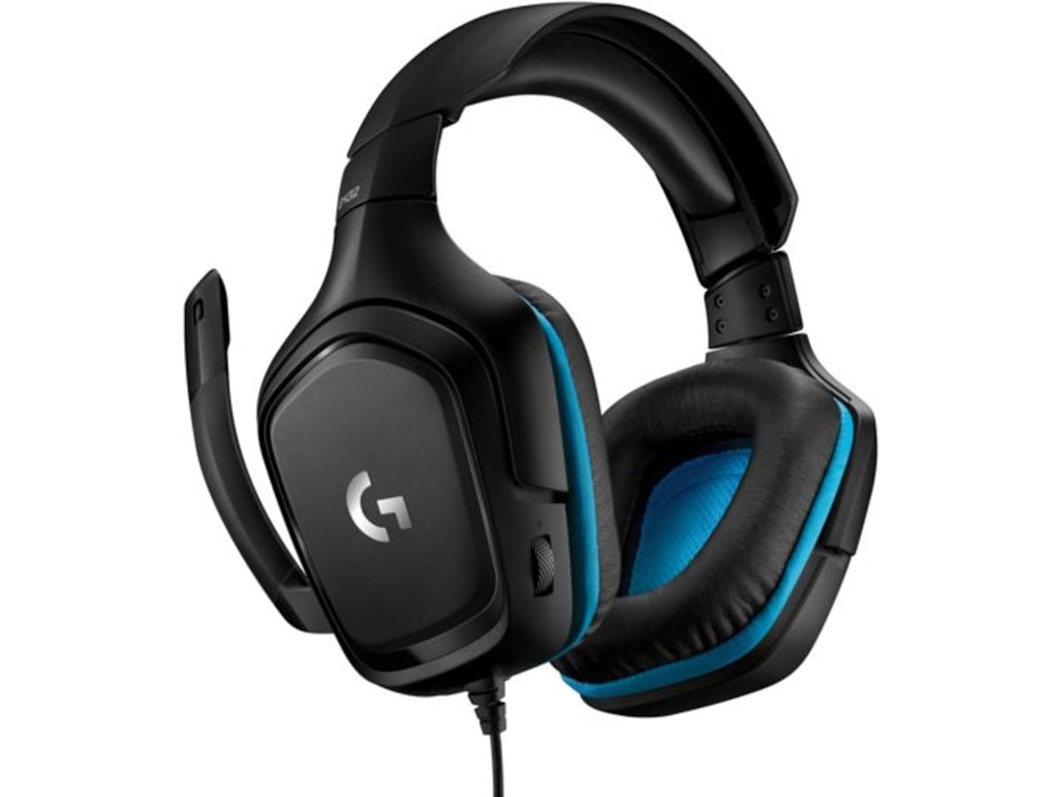 Logitech G432 Gamingheadset (svart/blå) Gamingheadset