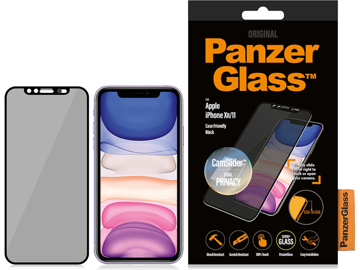 PanzerGlass iPhone XR / 11 CamSlider Skärmskydd Skärmskydd
