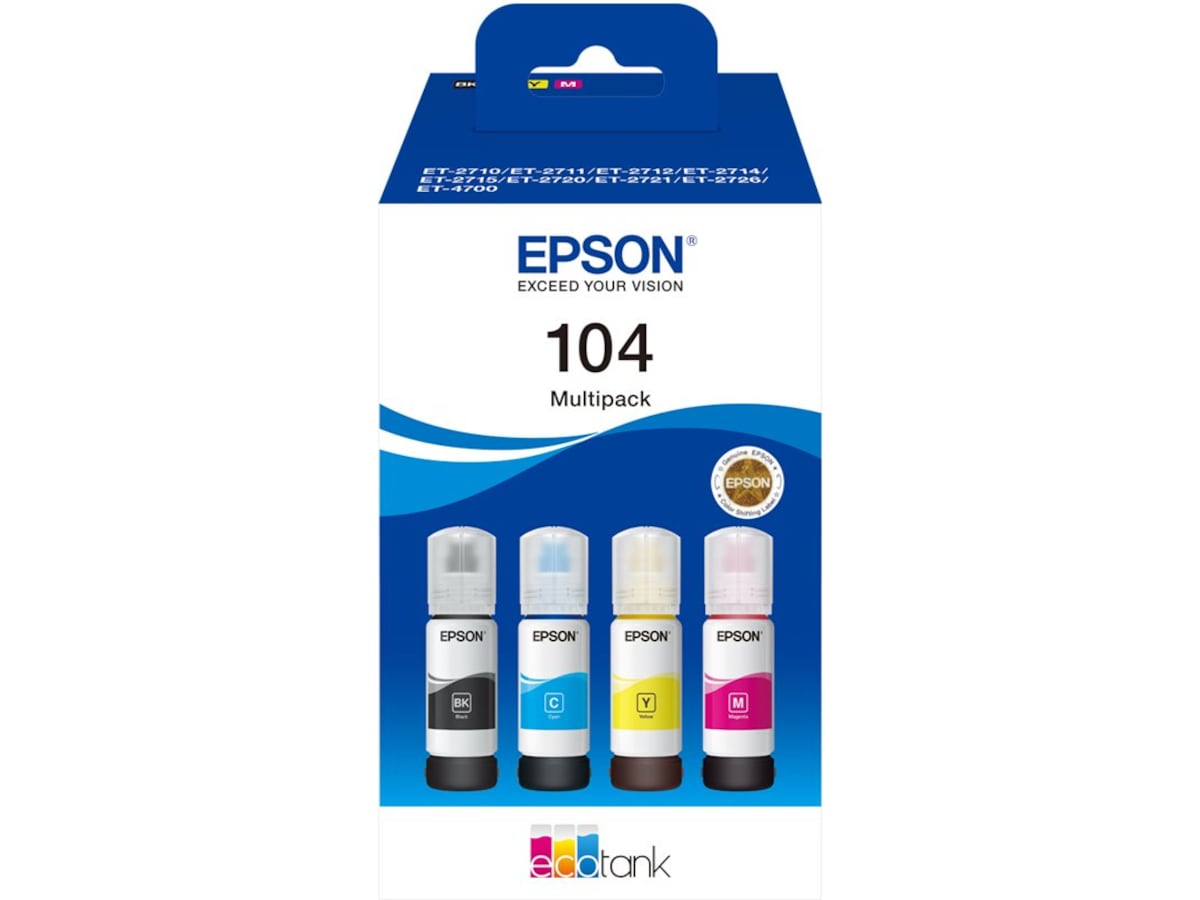 Epson Bläck 104 EcoTank 4-colour Multipack Bläckpatron
