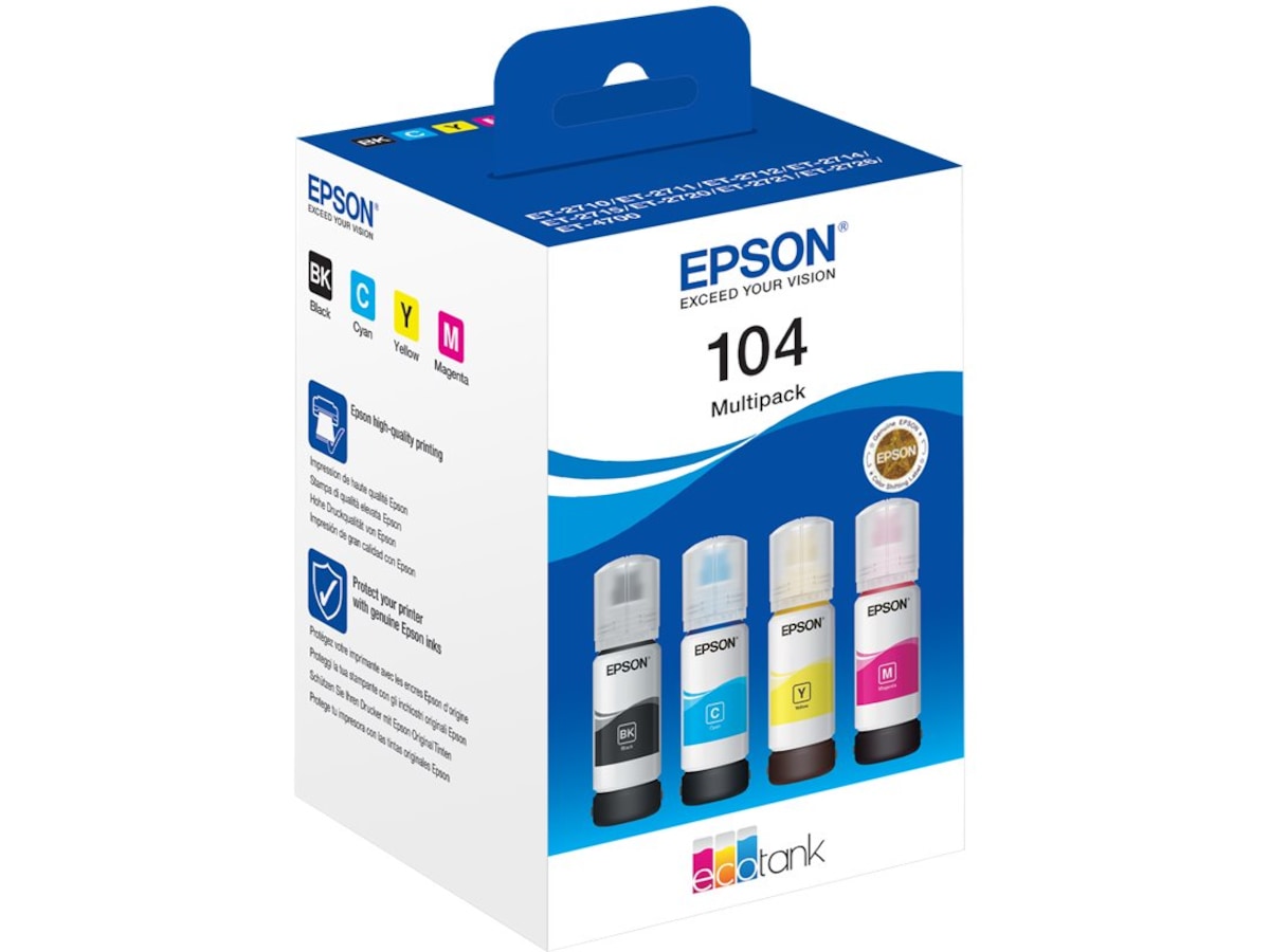Epson Bläck 104 EcoTank 4-colour Multipack Bläckpatron