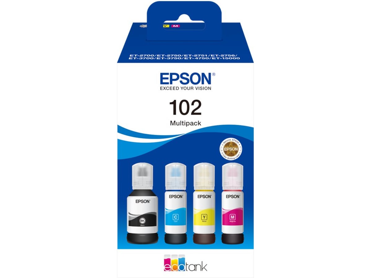 Epson Bläck 102 EcoTank 4-colour Multipack Bläckpatron