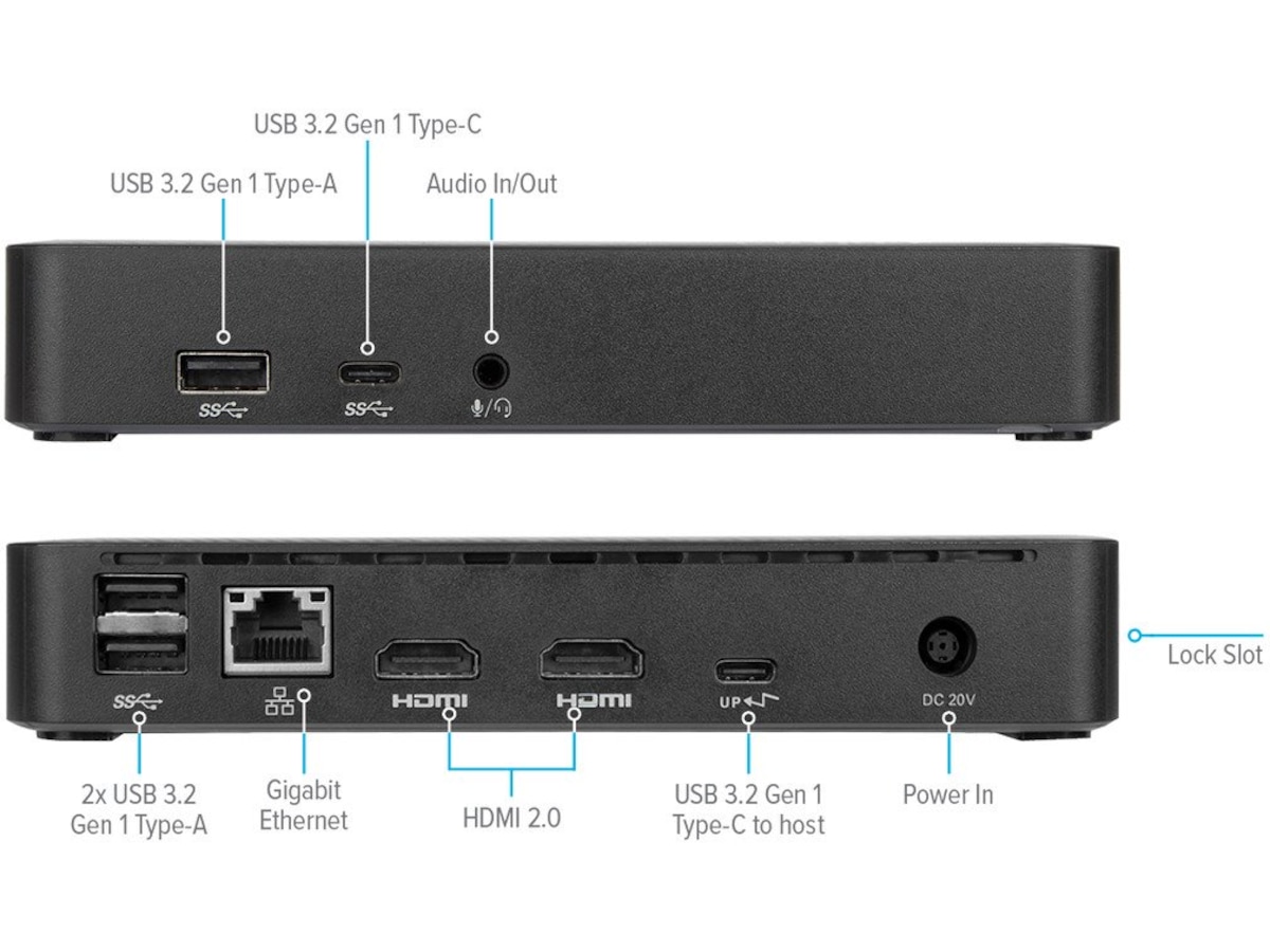 Targus Universal Dual 4K Docking m/DP Dockningsstation och USB-hub