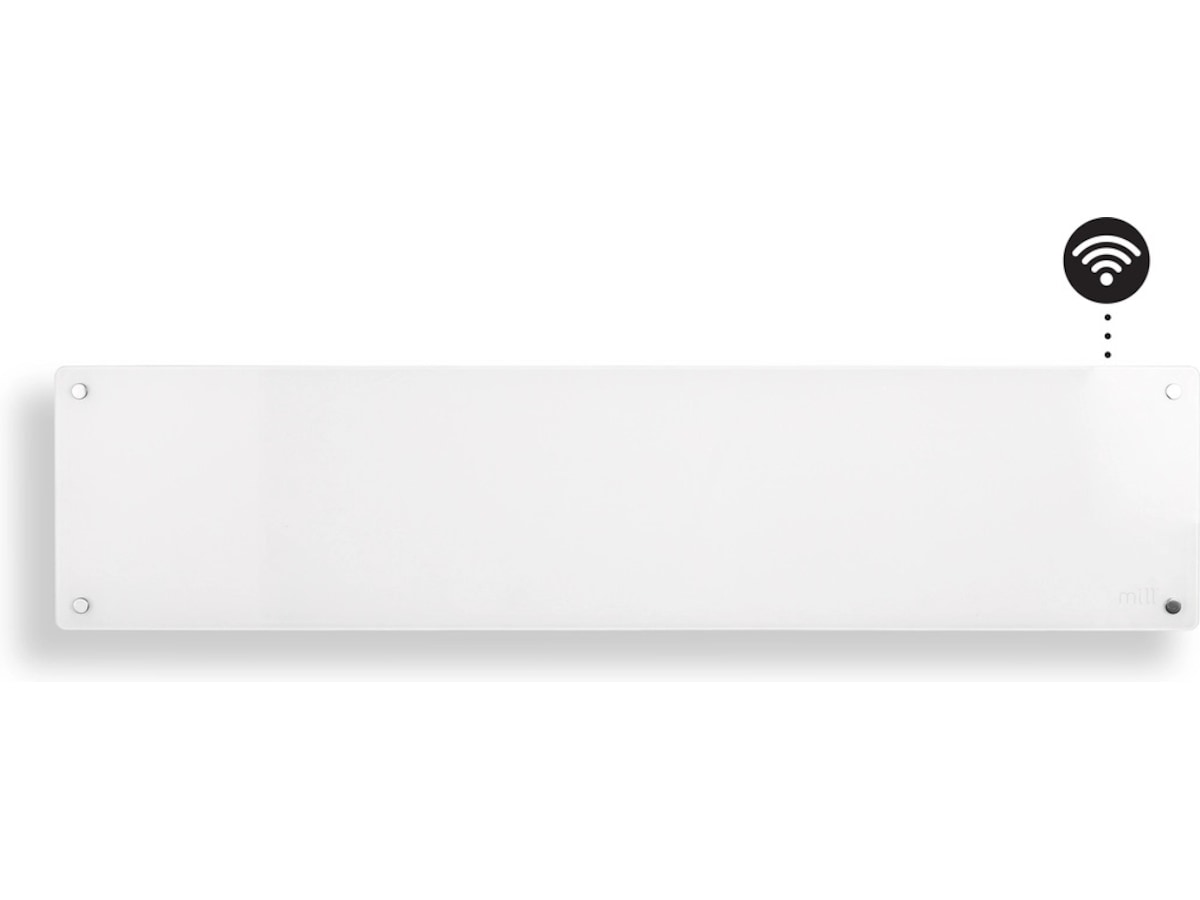 Mill Glas WiFi Gen 3 Panelelement 850W (vit) Panelelement