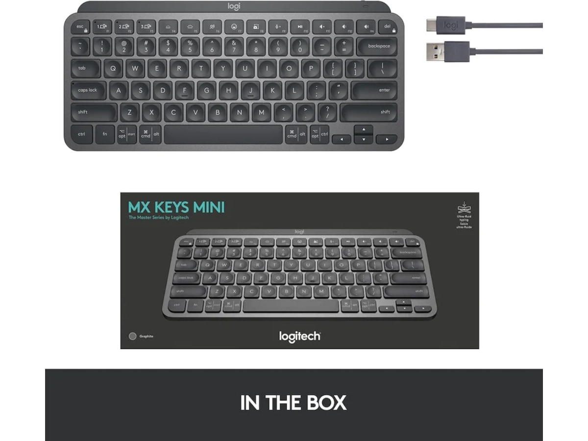 Logitech MX Keys Mini for Business - Graphite Tangentbord