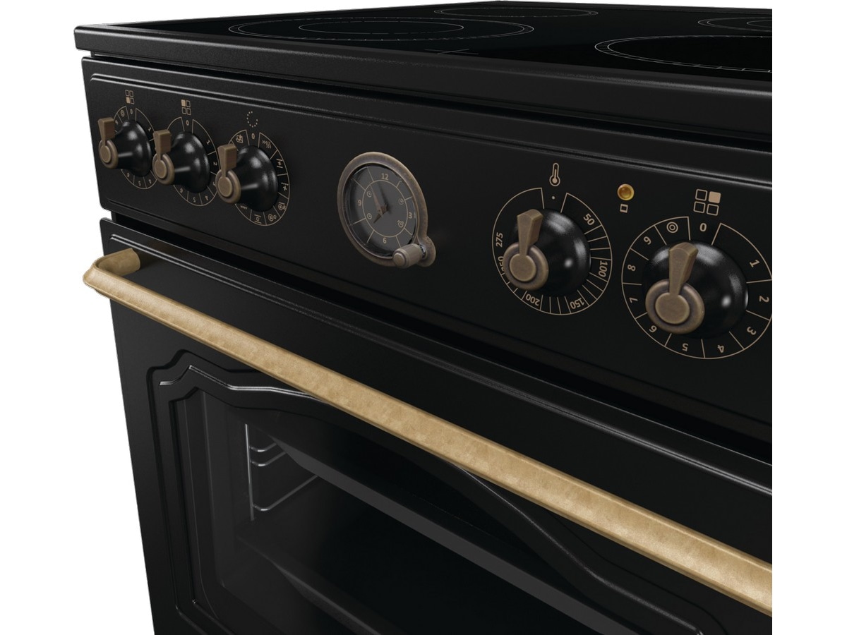 Gorenje GECS6B70CLB Glaskeramisk spis (svart) Spis