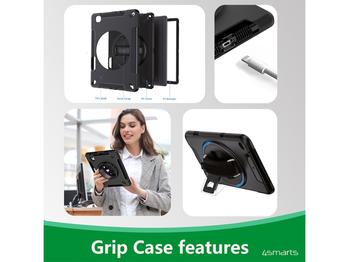 4smarts Galaxy Tab Active4 Pro Rugged Case Grip Skydd