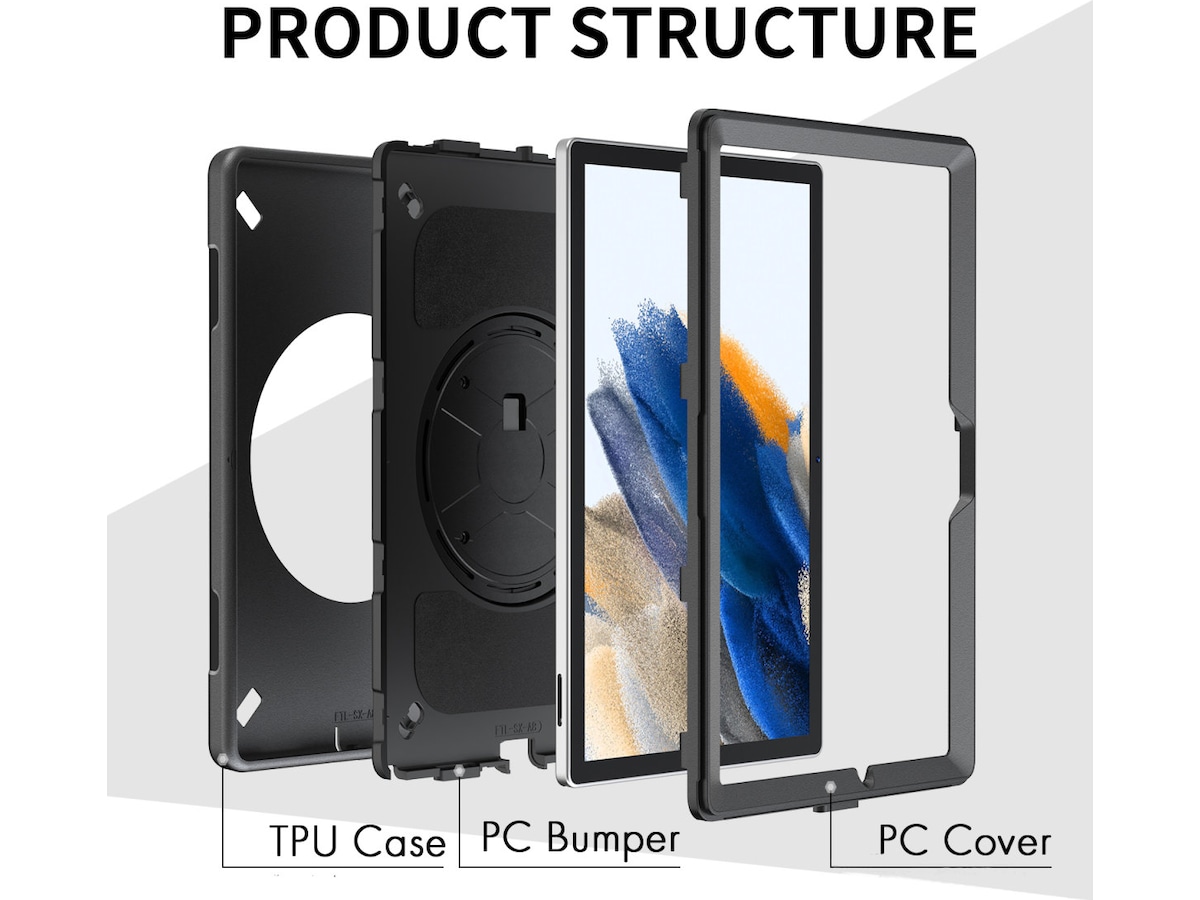 4smarts Galaxy Tab Active4 Pro Rugged Case Grip Skydd