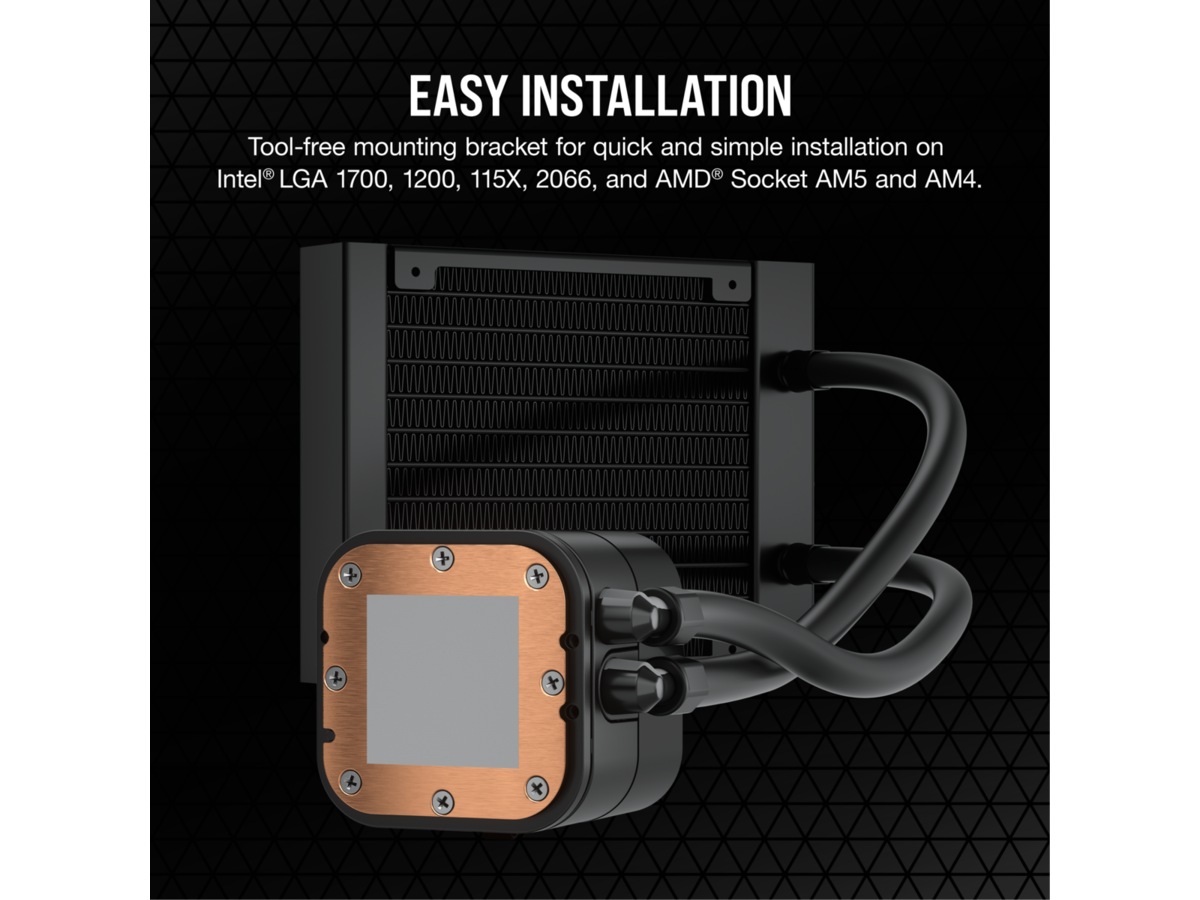 Corsair H60x ELITE Kylare RGB (svart) KomplettFöretag.se