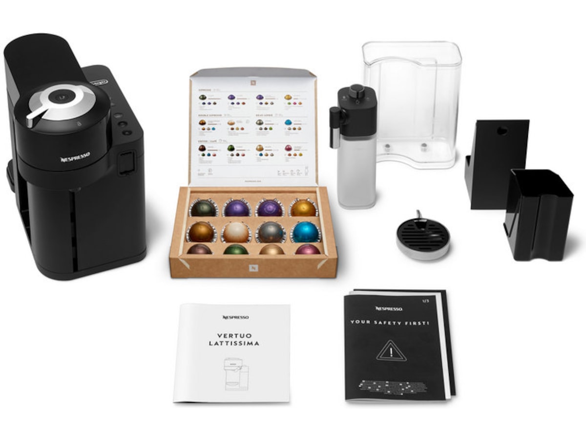 Nespresso Vertuo Lattissima by DeLonghi kapselmaskin ENV300.B (svart) Kapselmaskiner