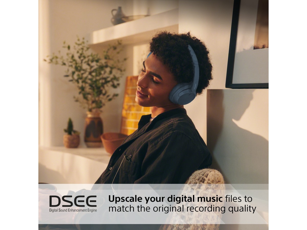 Sony WH-CH720N trådlösa brusreducerande hörlurar, Over-Ear (blå) Hörlurar