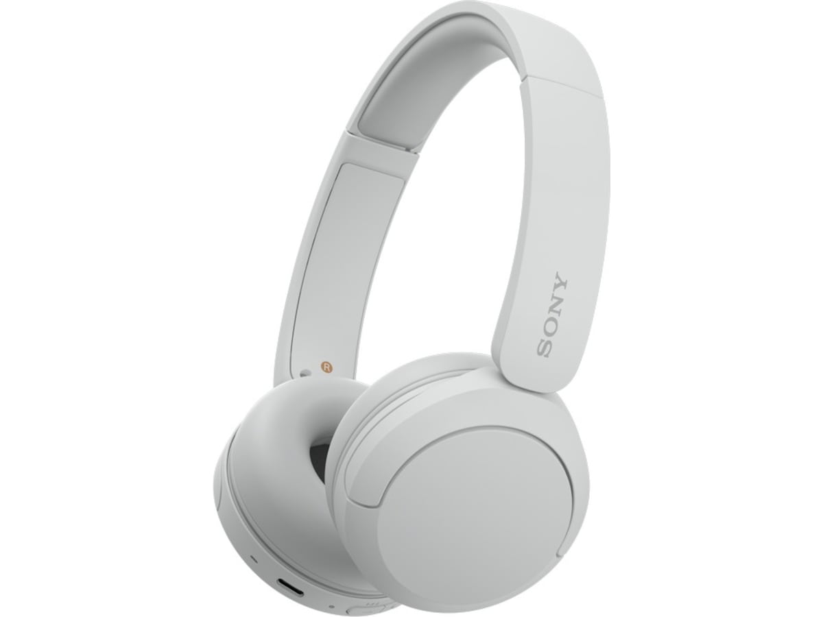 Sony WH-CH520 trådlösa hörlurar, On-Ear (vit) Hörlurar