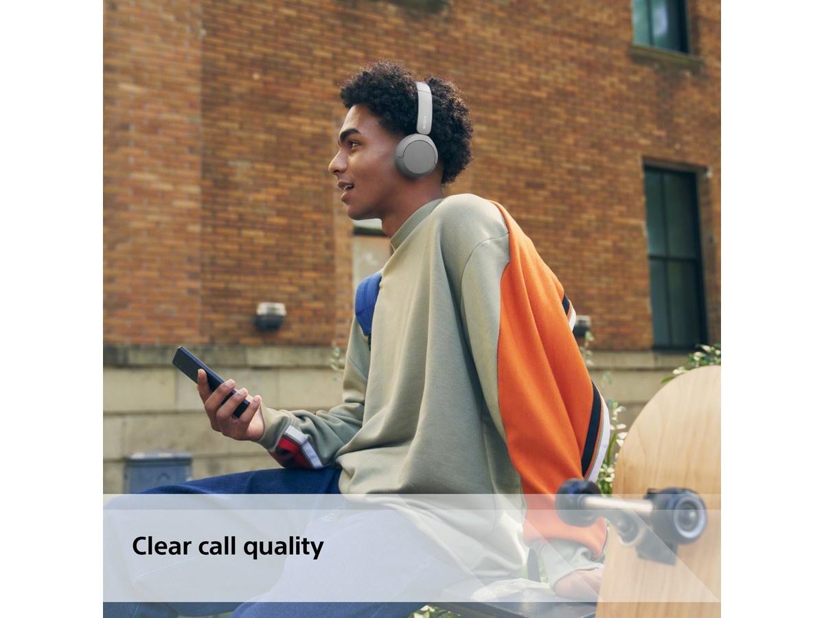 Sony WH-CH520 trådlösa hörlurar, On-Ear (vit) Hörlurar