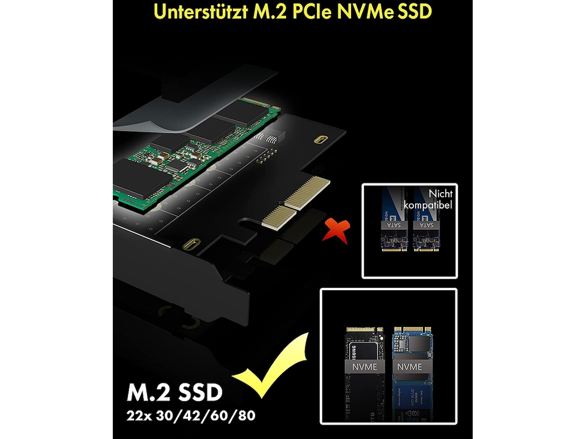 ICY BOX PCIe Extension Card med heat sink Tillbehör