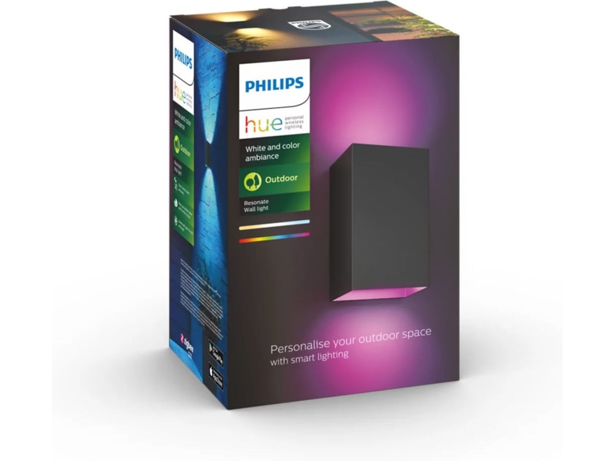 Philips Hue Resonate WACA Vägglampa 2x8 (svart) Vägglampa
