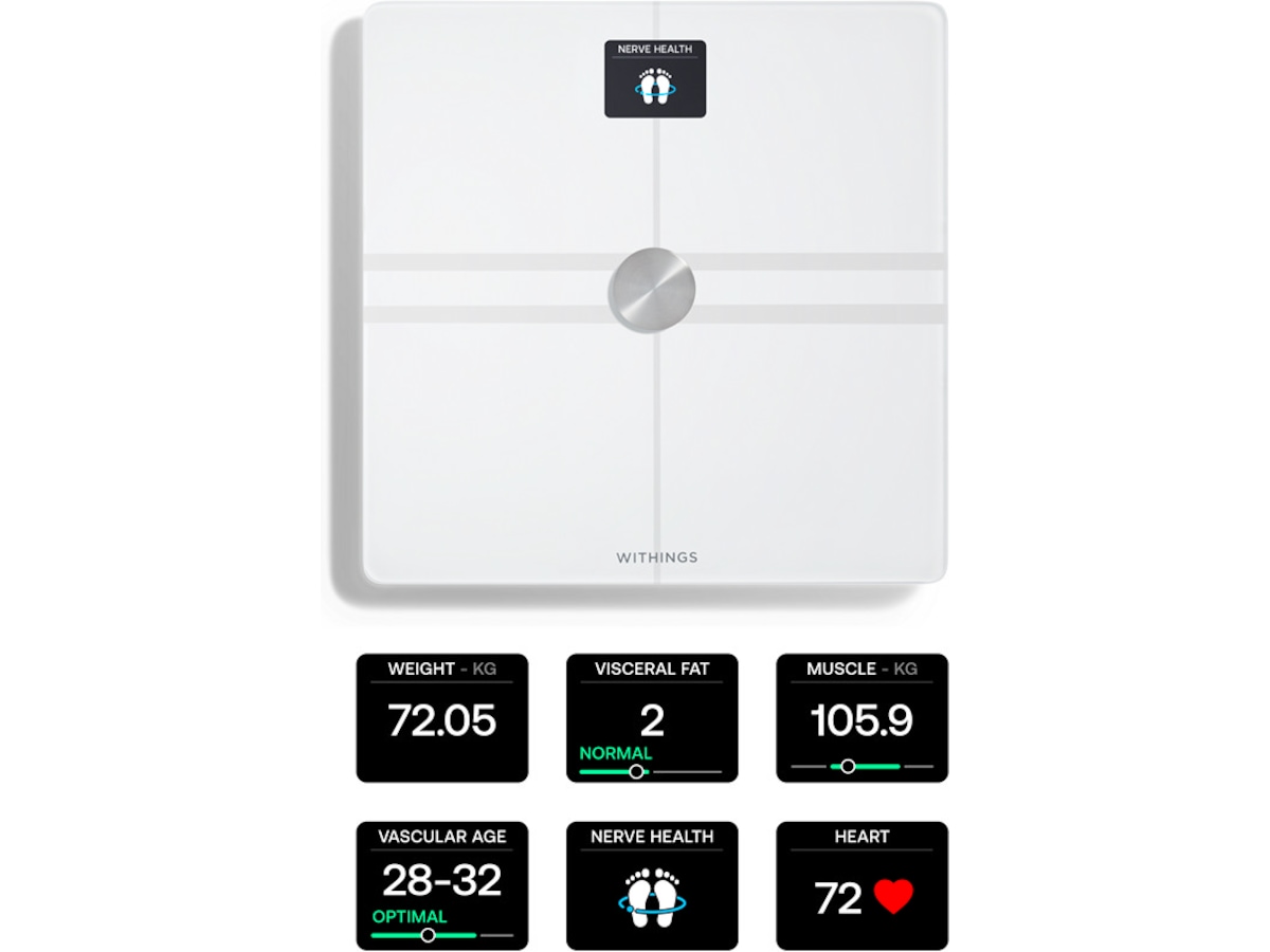 Withings Body Comp Wi-Fi smart badvåg (vit) Personvågar
