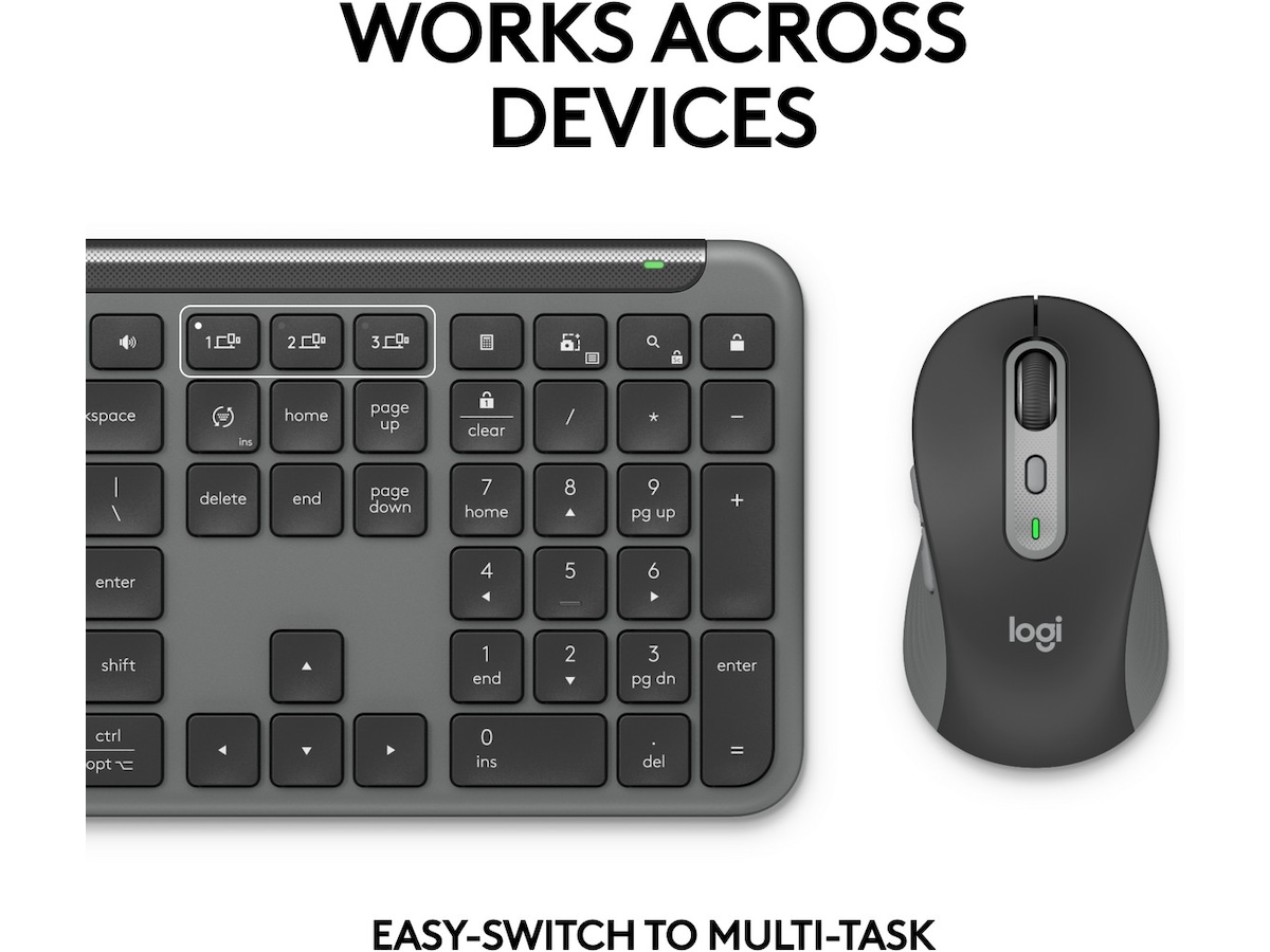Logitech Signature Slim Combo MK950 for Business (graphite) Mus & tangentbord -combo-paket