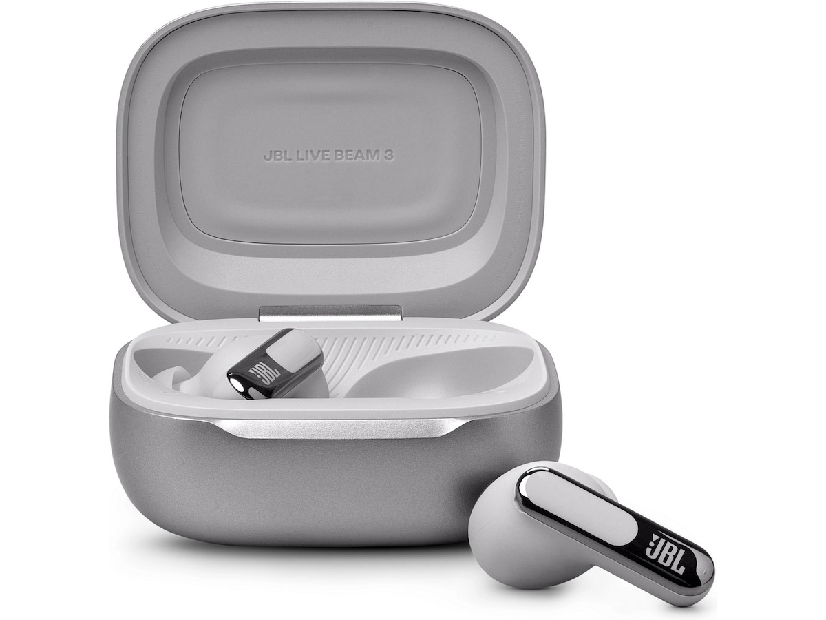 JBL LIVE BEAM 3 Trådlösa Hörlurar, In-ear (silver) In-ear hörlurar
