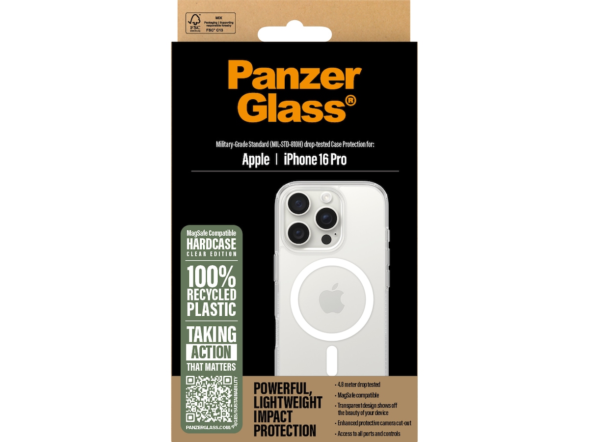 PanzerGlass iPhone 16 Pro HardCase skal (transparent) Skydd