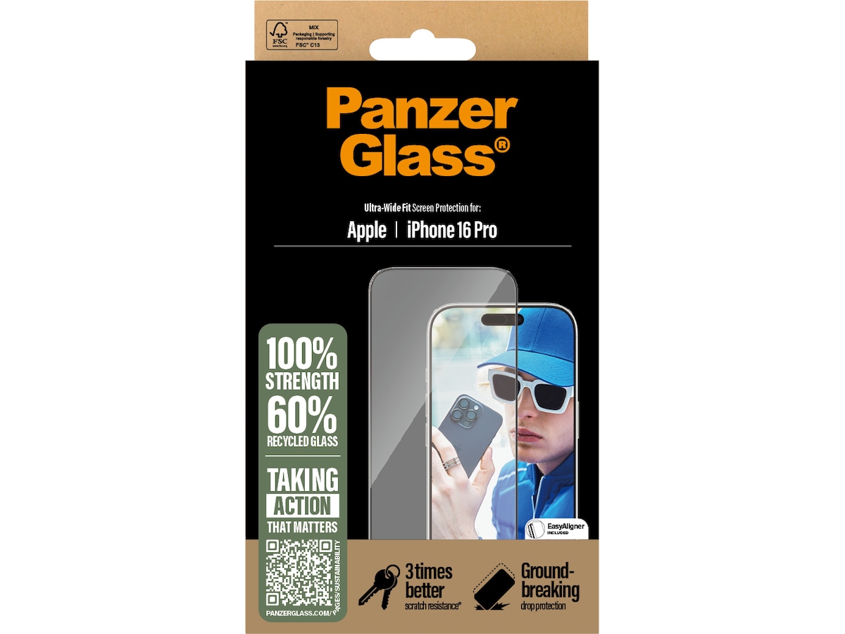 PanzerGlass iPhone 16 Pro skärmskydd Skärmskydd
