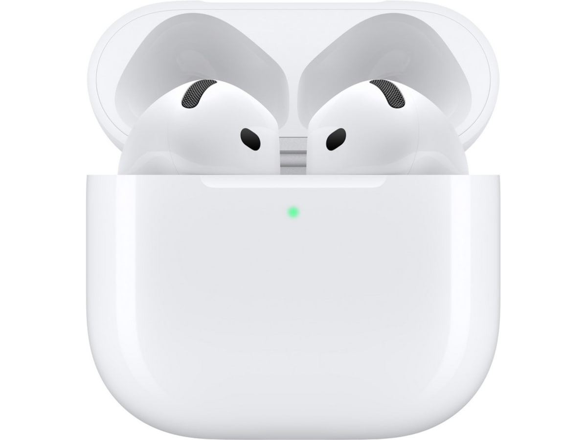 Apple AirPods 4 Aktiv brusreducering trådlösa hörlurar, In-ear (vit) In-ear hörlurar