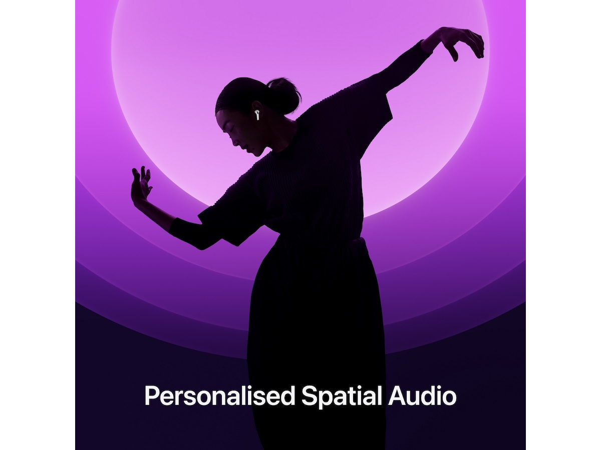 Apple AirPods 4 Aktiv brusreducering trådlösa hörlurar, In-ear (vit) In-ear hörlurar