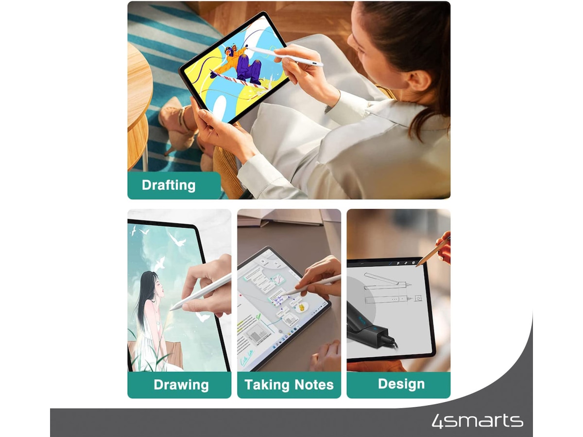 4smarts Pencil Pro 3 iPad stylus (vit) Tangentbord och pennor