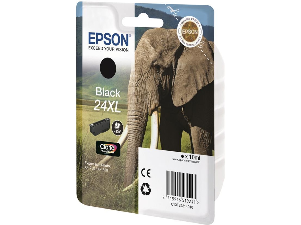 Epson Bläck 24XL Svart Bläckpatron