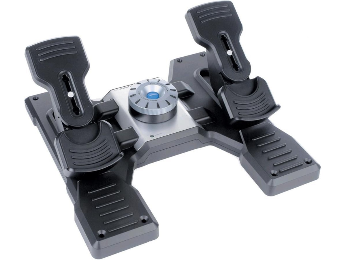 Logitech G Pro Flight Rudder Pedals Ratt & pedaler