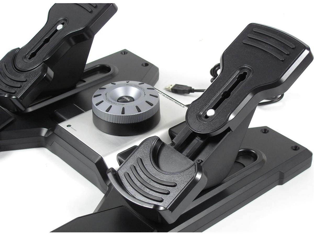 Logitech G Pro Flight Rudder Pedals Ratt & pedaler