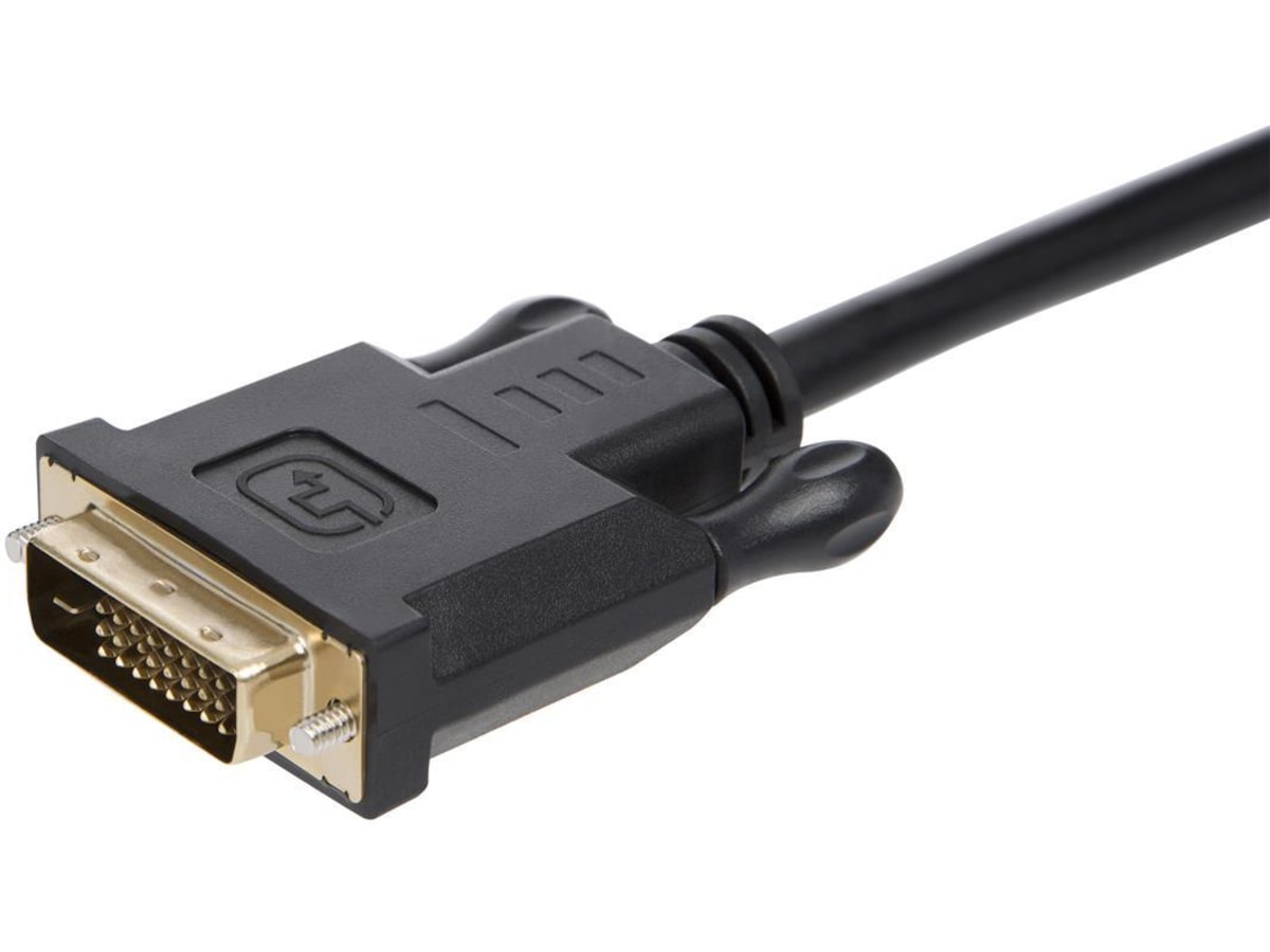 Displayport till DVI-D kabel 1m (svart) Skärmkablar