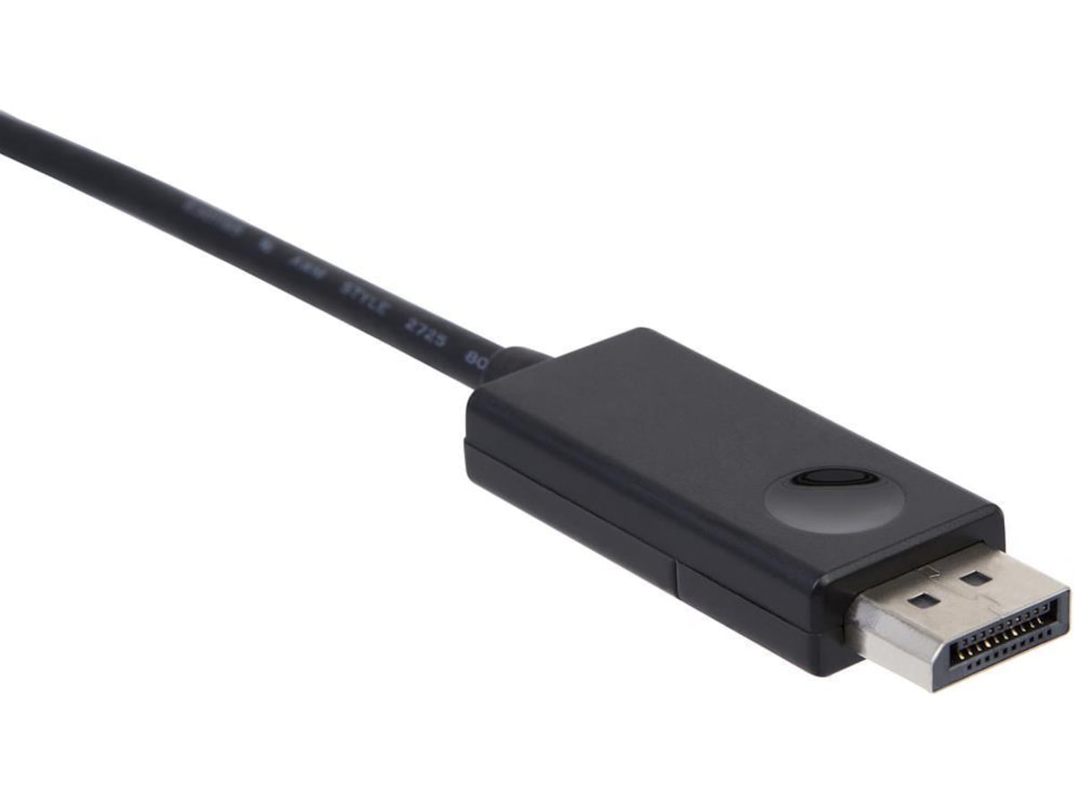 USB-C till Displayport kabel 2m (svart) Skärmkablar