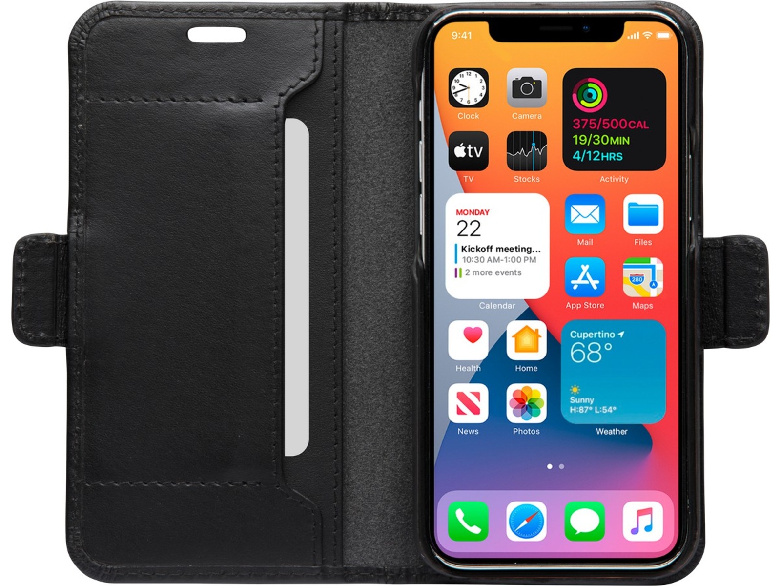 iPhone 12 mini Copenhagen Slim plånboksfodral från dbramante1928 - svart Skydd iPhone 12 mini Copenhagen Slim plånboksfodral från dbramante1928 - svart Skydd