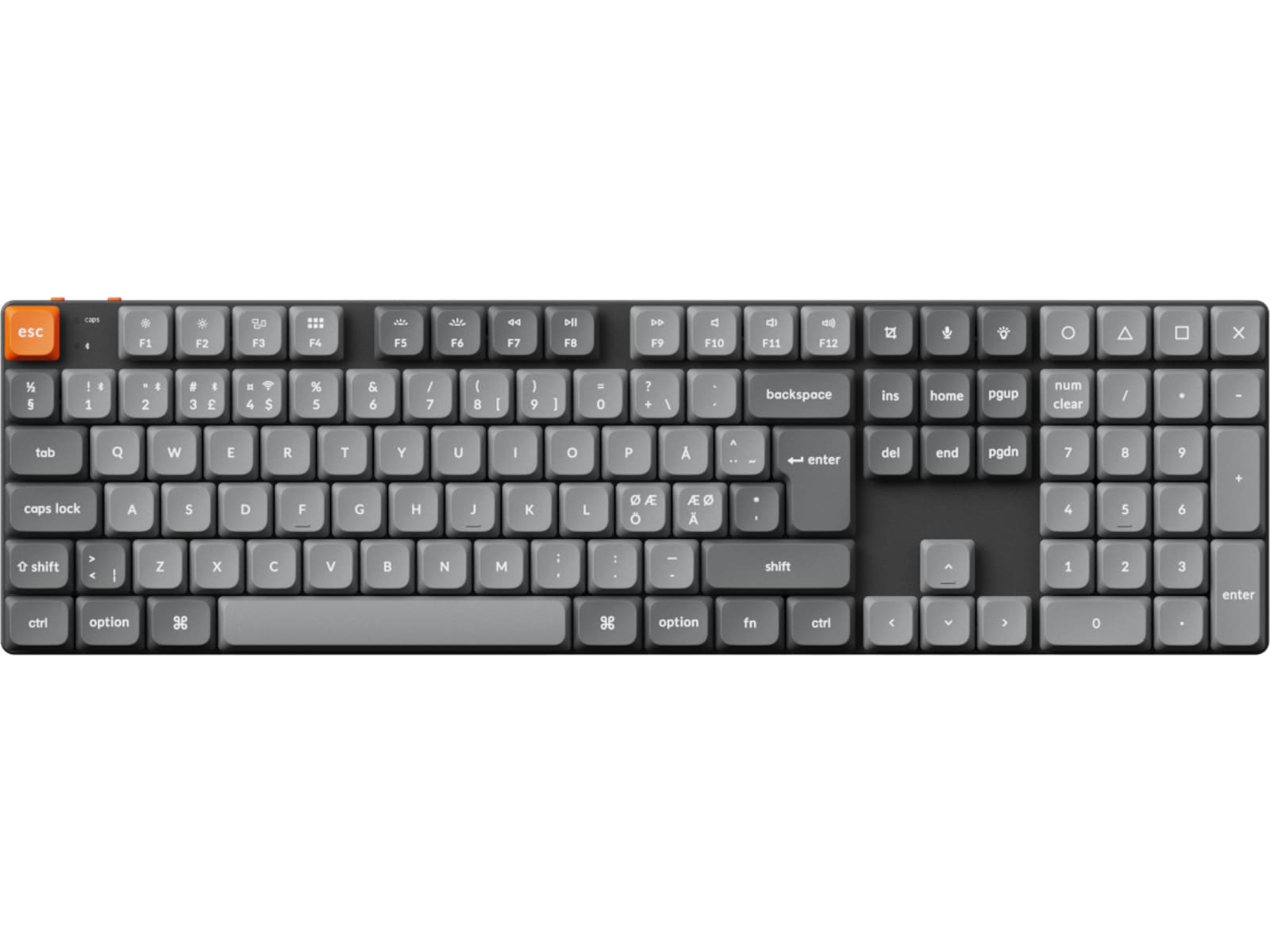 Keychron K5 MAX QMK/VIA Gateron Brown trådlöst gamingtangentbord Gamingtangentbord