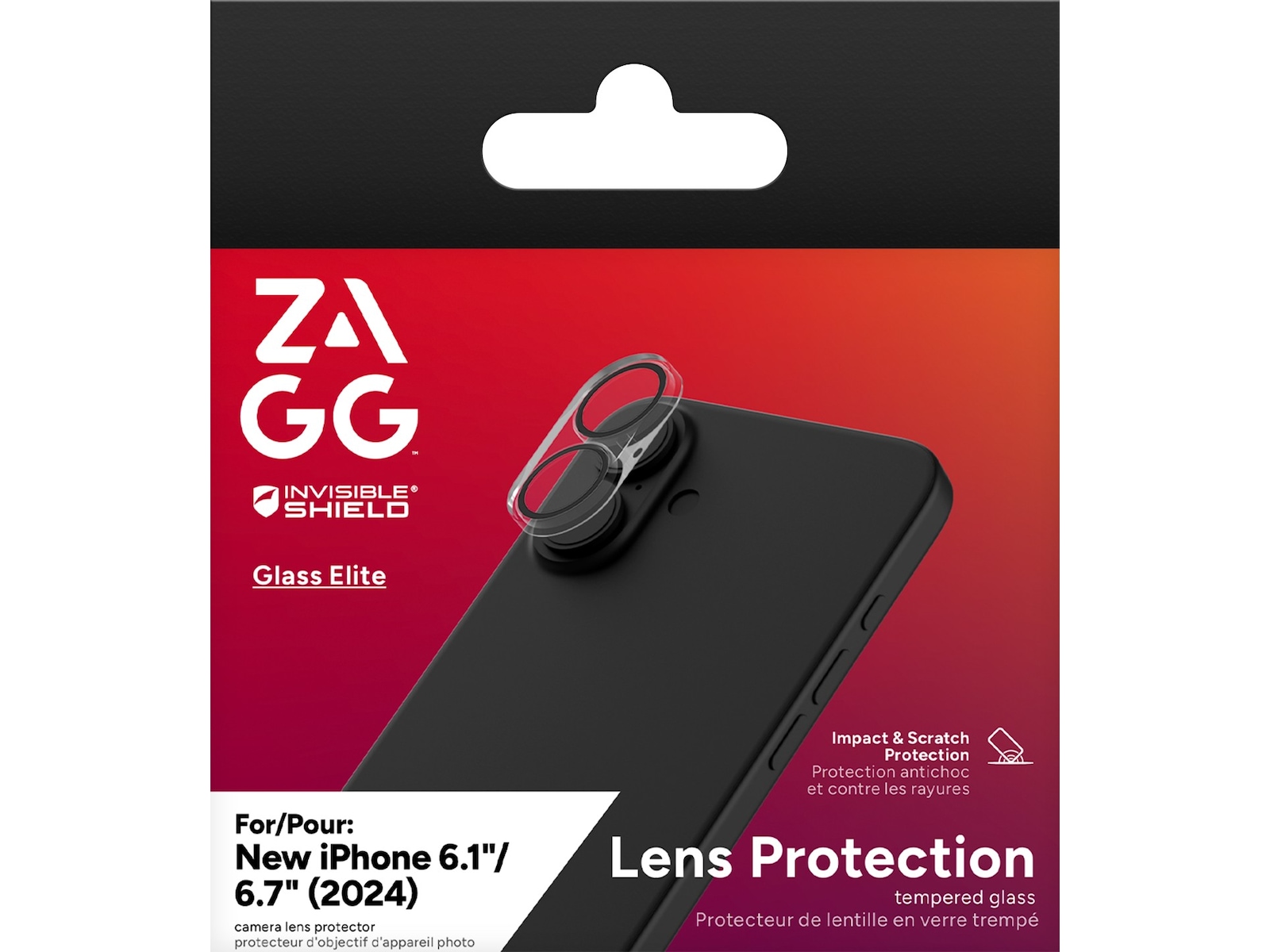 InvisibleShield Elite iPhone 16/16 Plus Linsskydd Skärmskydd