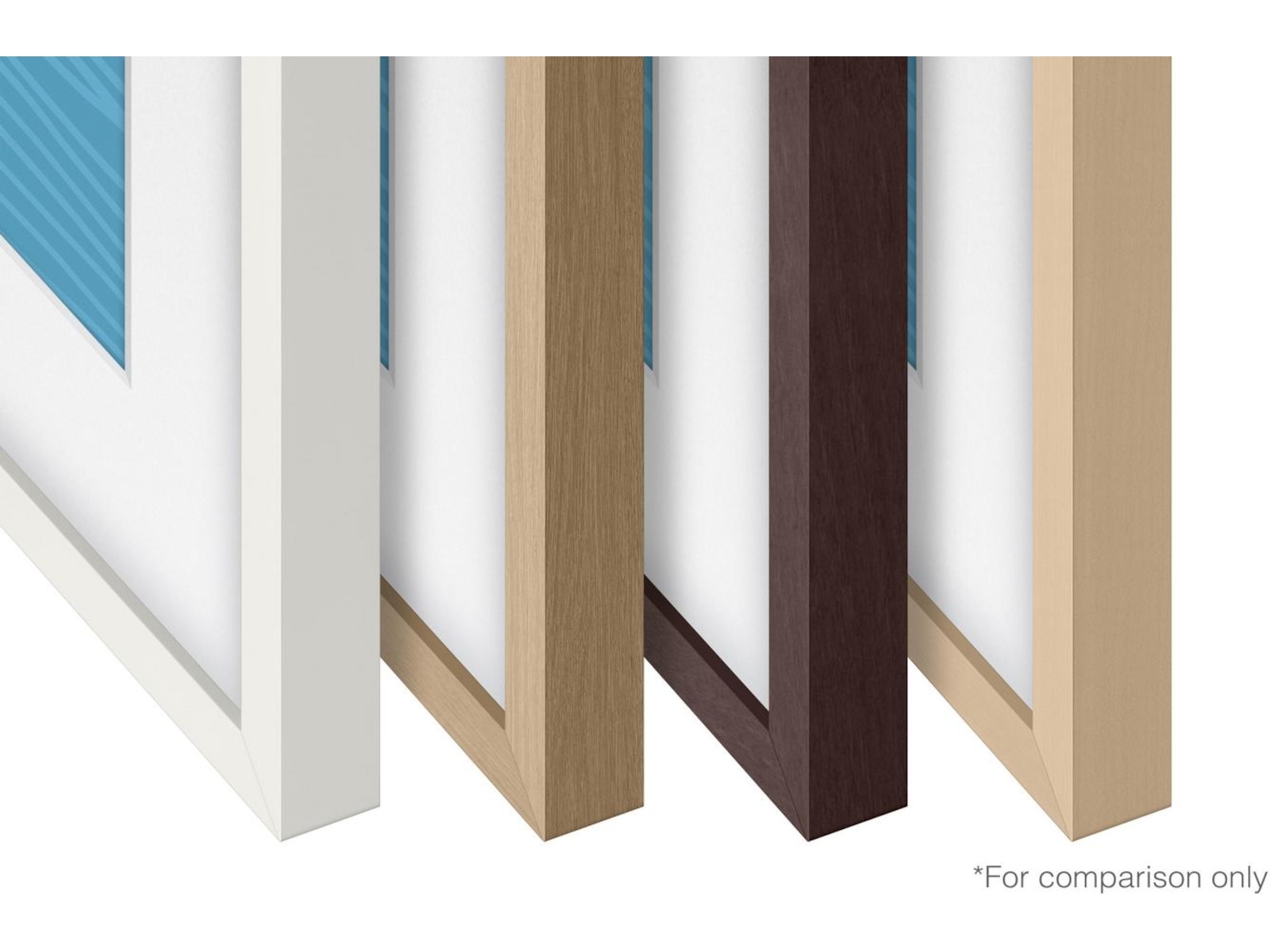 Samsung 85" ram till The Frame (2021-2024, vit) TV-ram & tillbehör