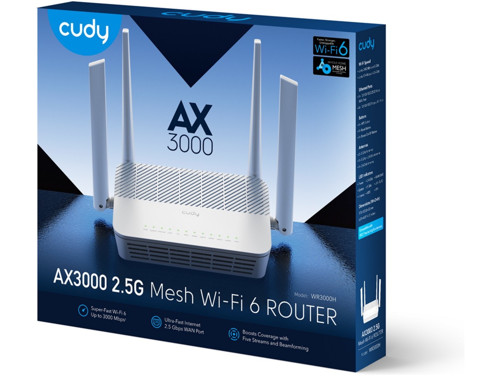 Cudy WR3000H 2.5Gbit Mesh Router Router