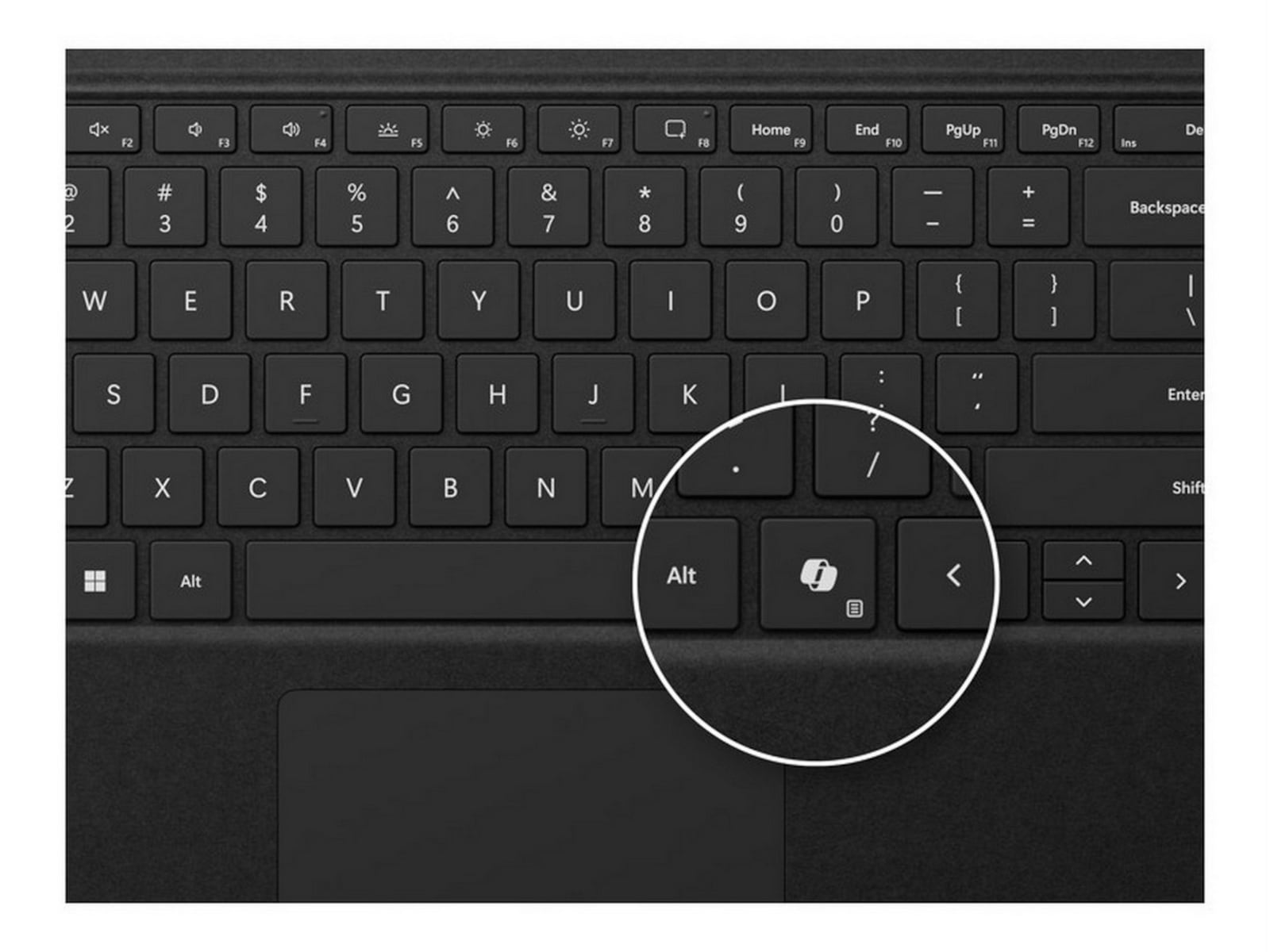 Microsoft Surface Pro Keyboard med Slim Pen (svart) Tangentbord och pennor