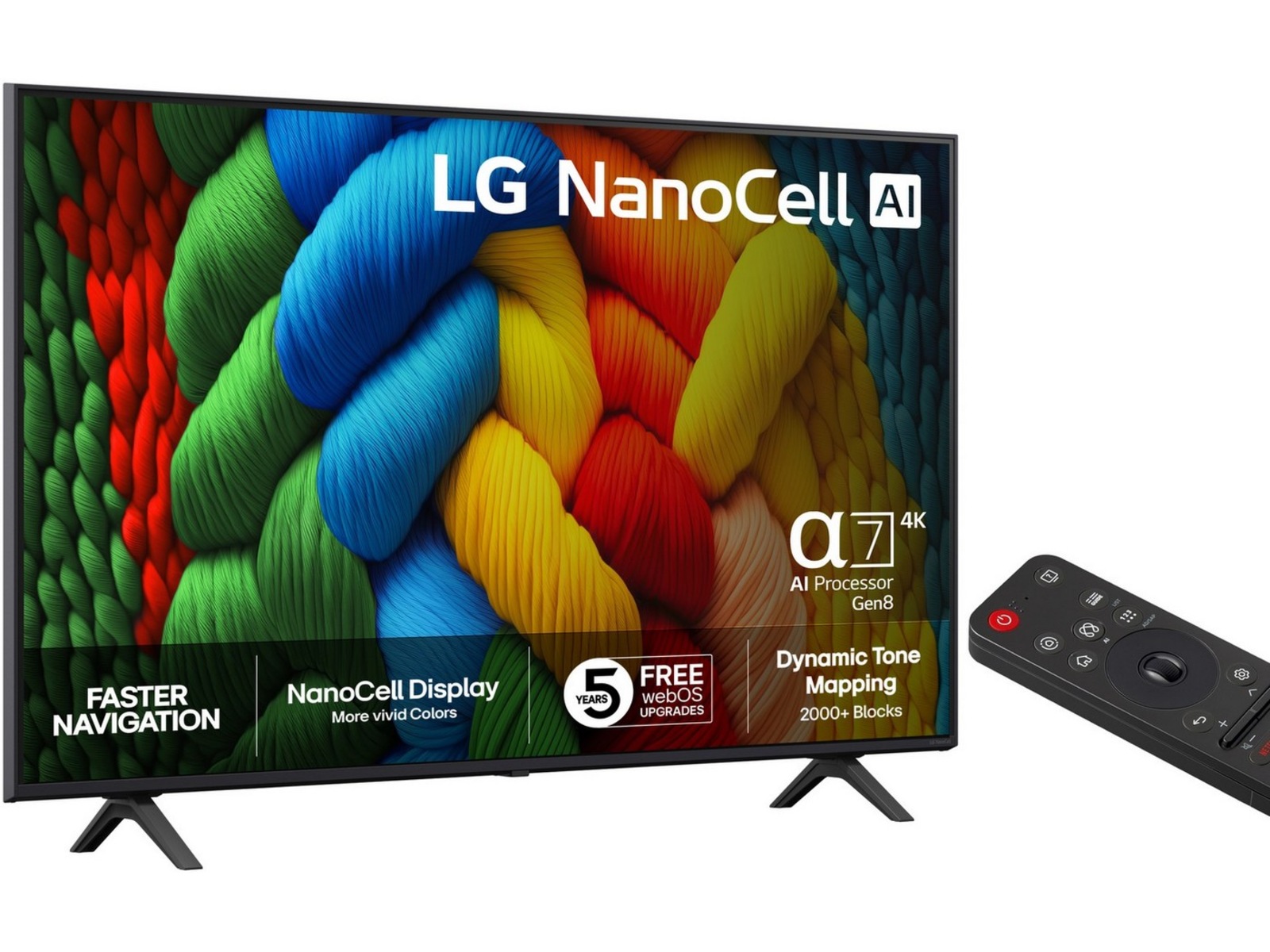LG 50'' Nano AI 4K 50NANO80A (2025) 50 - 59 tums TV