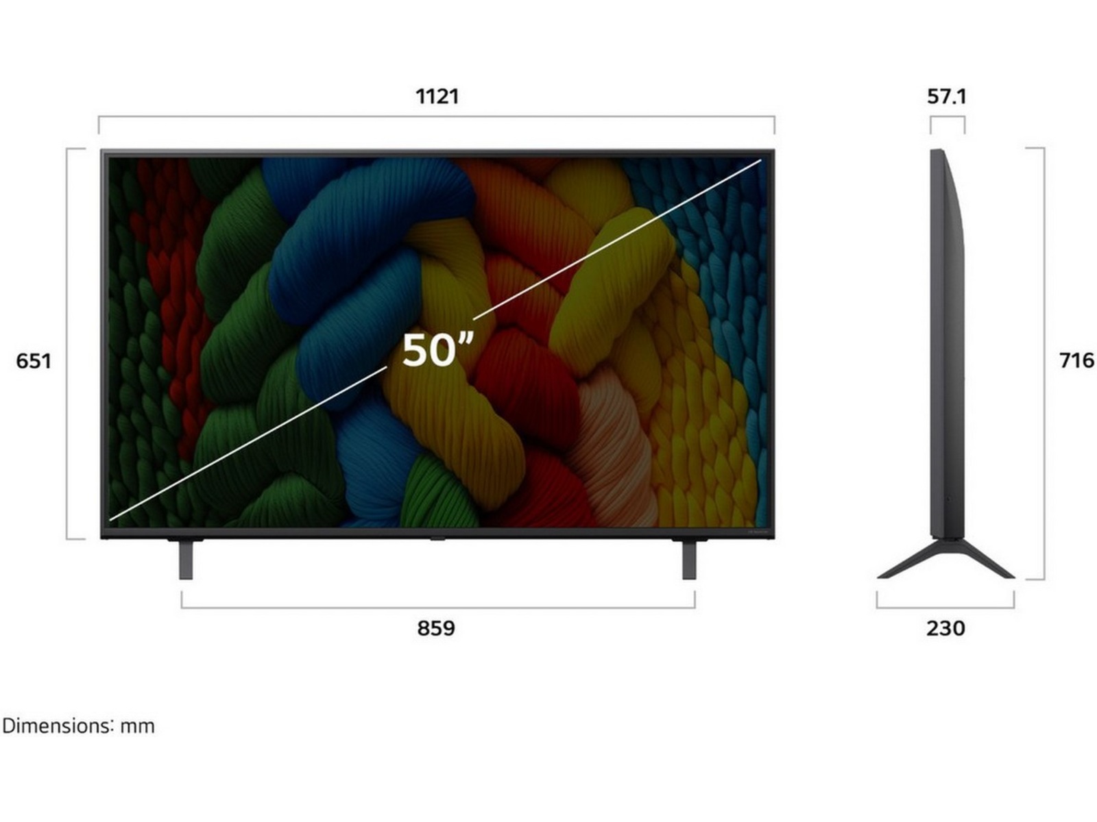 LG 50'' Nano AI 4K 50NANO80A (2025) 50 - 59 tums TV