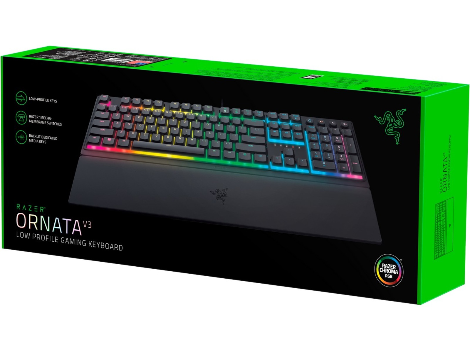 Razer Ornata V3 Gamingtangentbord  (svart) Gamingtangentbord