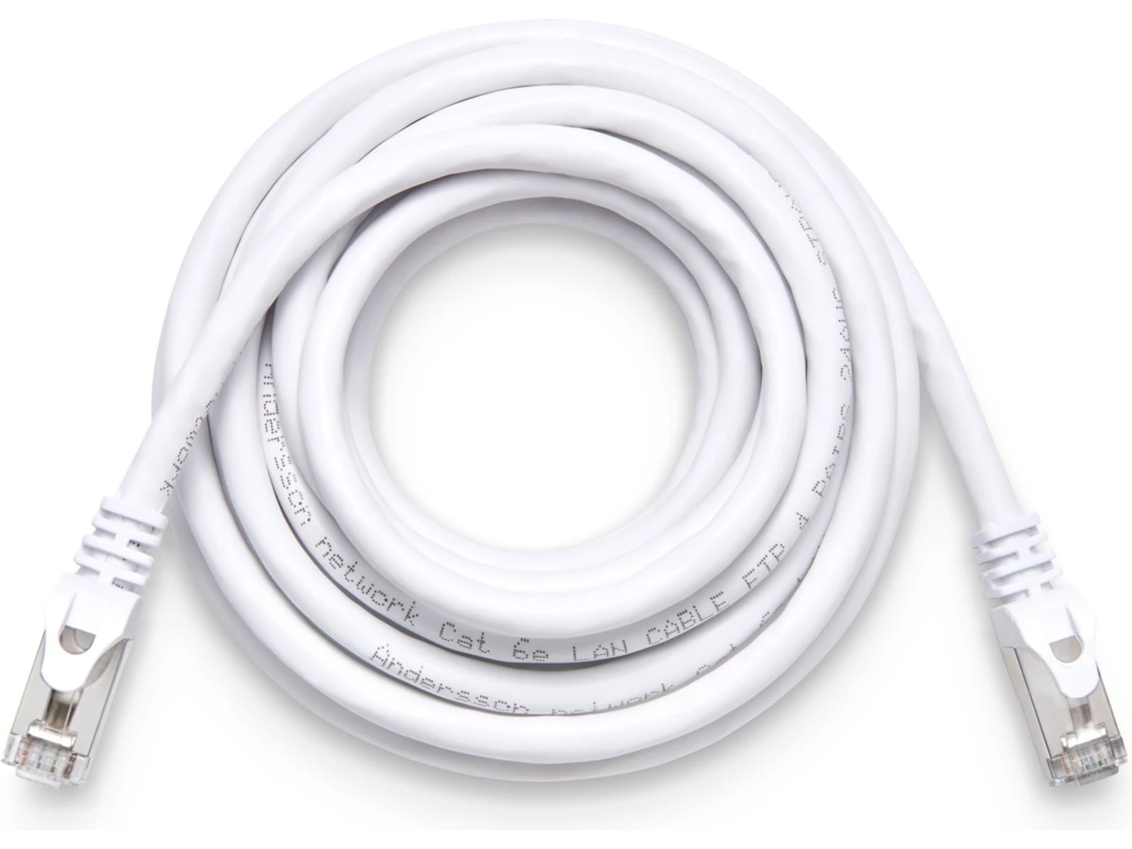 Nätverkskabel CAT6e 5m (vit) Nätverkskablar