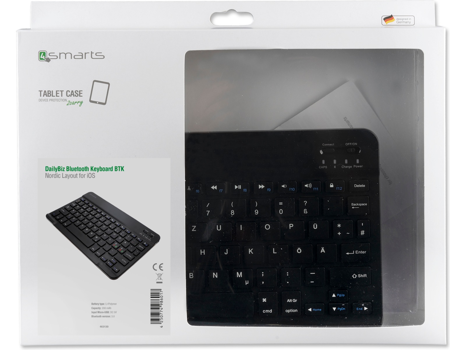 4smarts DailyBiz BT iOS Keyboard Tangentbord och pennor