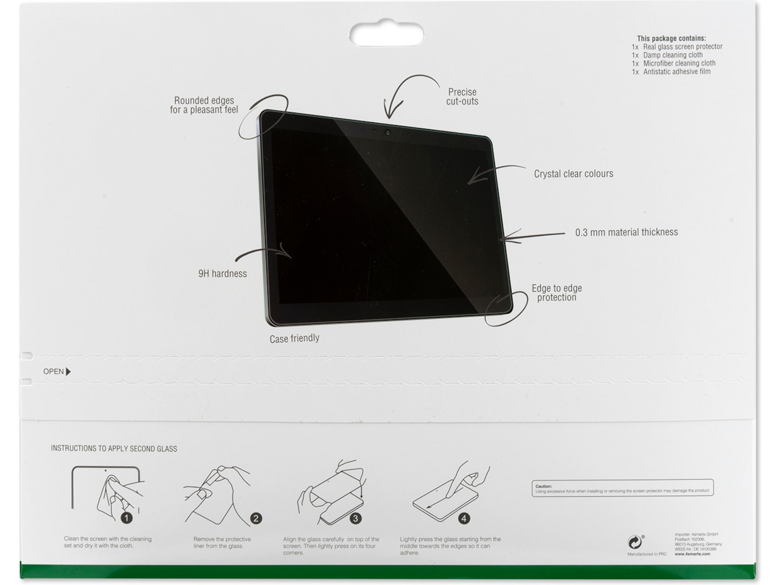 4smarts Galaxy Tab Active 3 Skärmskydd Skärmskydd surfplattor