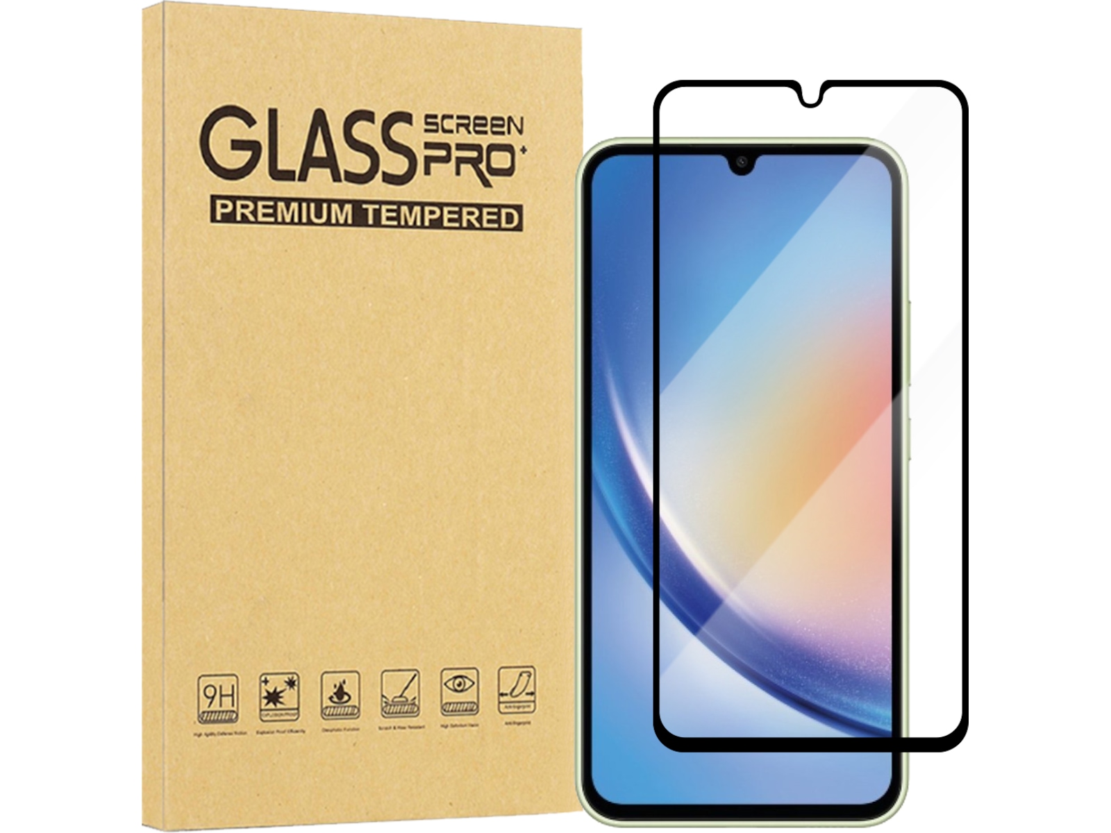 iiglo Galaxy A34 5G Skärmskydd Skärmskydd