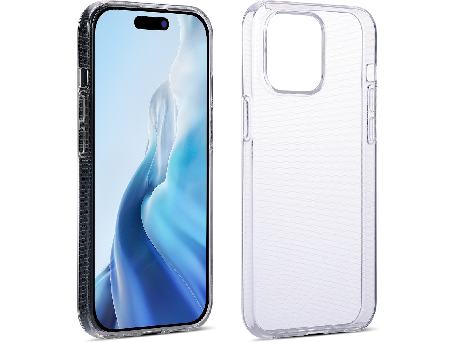 iiglo iPhone 15 Pro Max Silikonskydd (transparent) Skydd